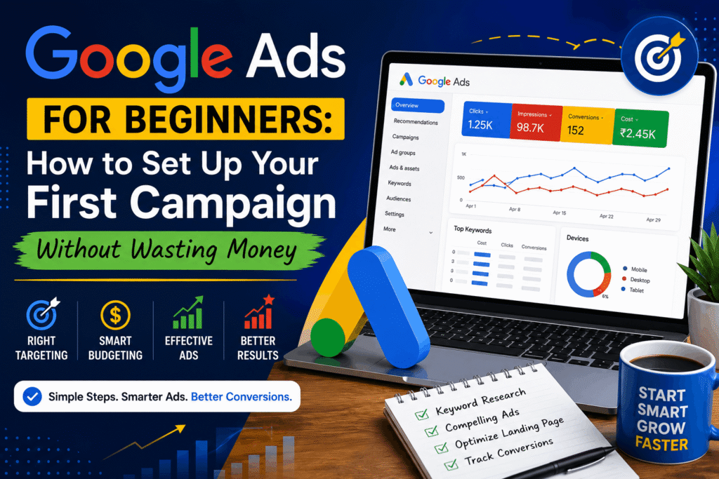 Google Ads for Beginners: How to Set Up Your First Campaign Without Wasting Money