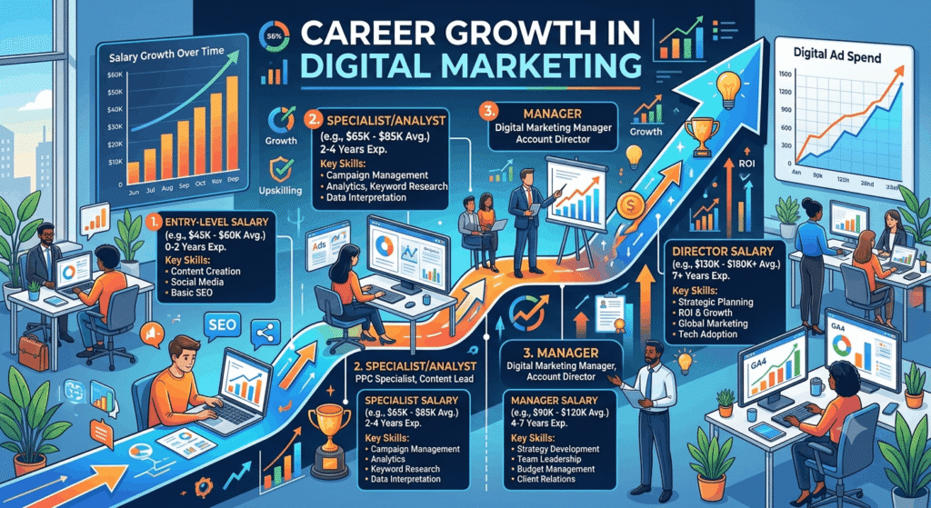 How Much Can a Fresher Digital Marketer Earn in India?