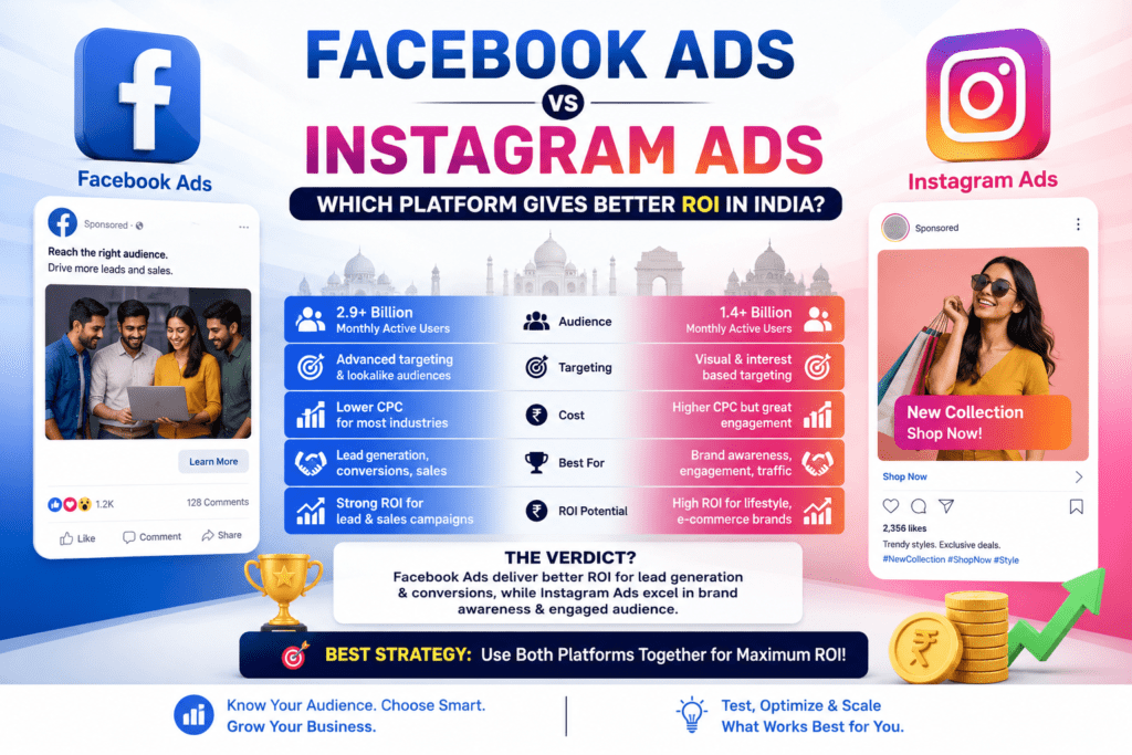 facebook ads vs instagram ads: which platform gives better roi in India?