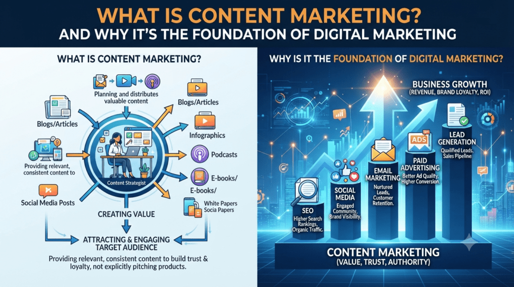 what is content marketing and why is it the foundation of digital marketing?