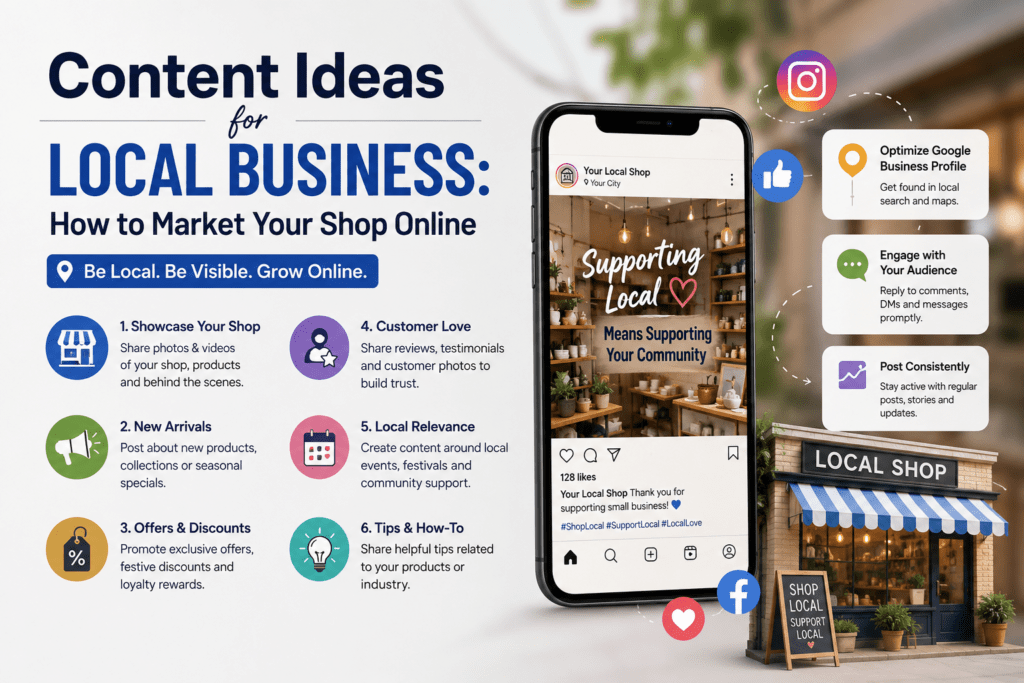 Content Ideas for Local Business: How to Market Your Shop Online
