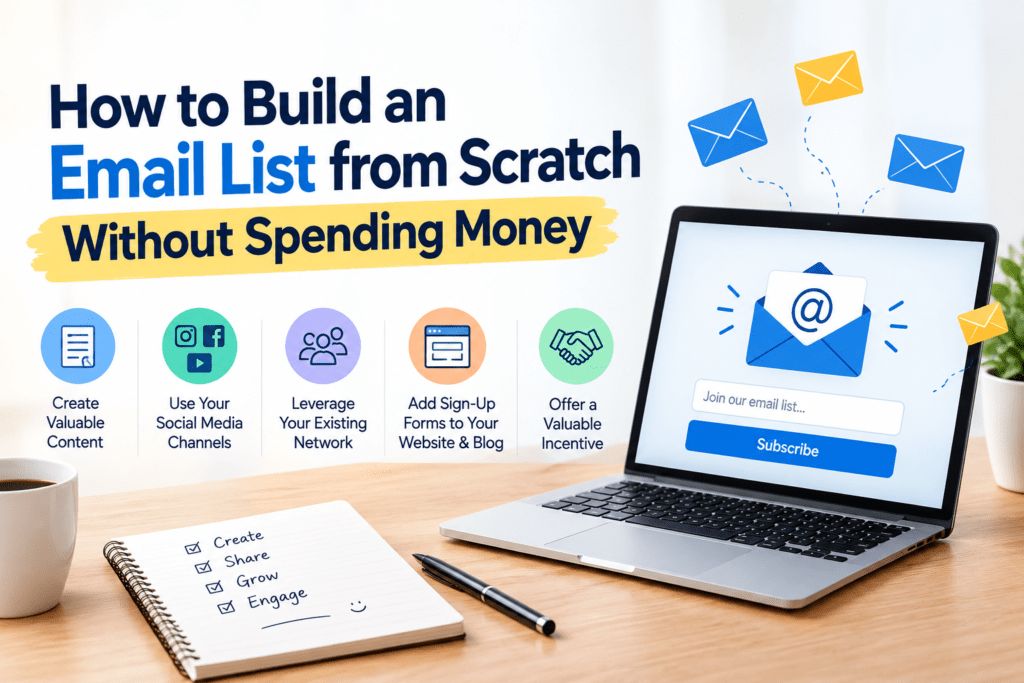 How to Build an Email List from Scratch Without Spending Money
