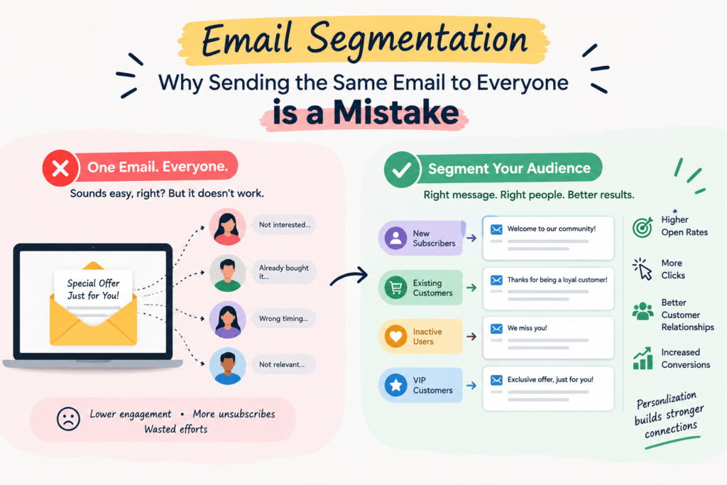 Email Segmentation: Why Sending the Same Email to Everyone is a Mistake