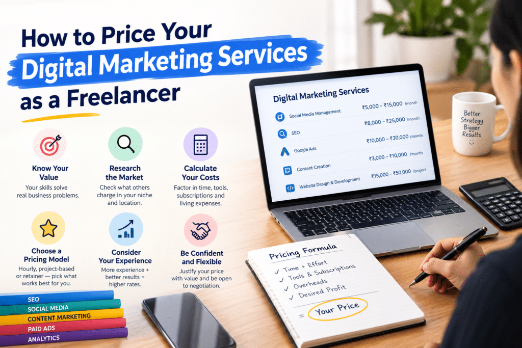 How to Price Your Digital Marketing Services as a Freelancer