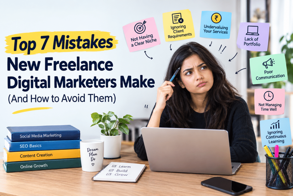 Top 7 Mistakes New Freelance Digital Marketers Make (And How to Avoid Them)